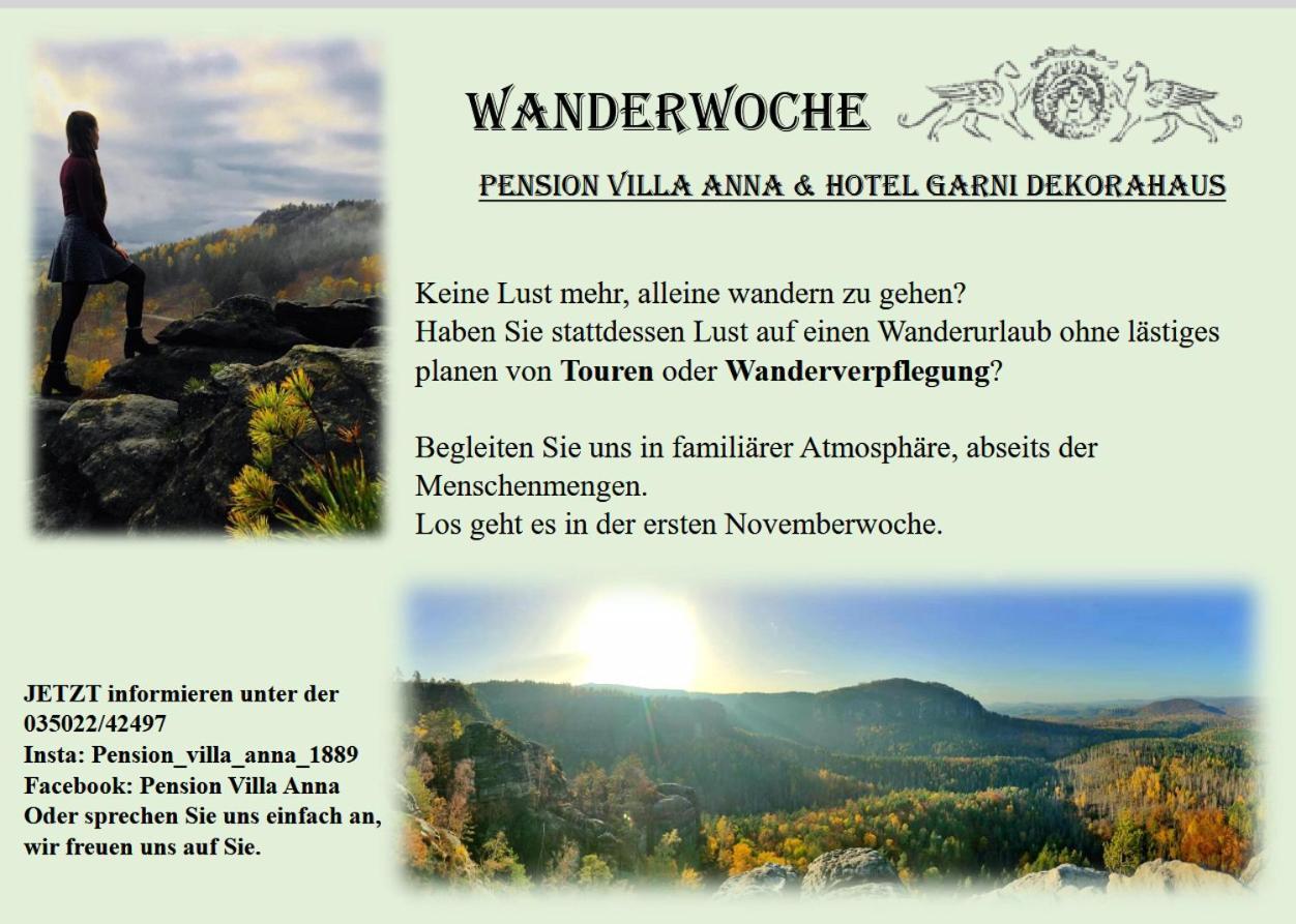 Hotel Garni Dekorahaus Bad Schandau Dış mekan fotoğraf
